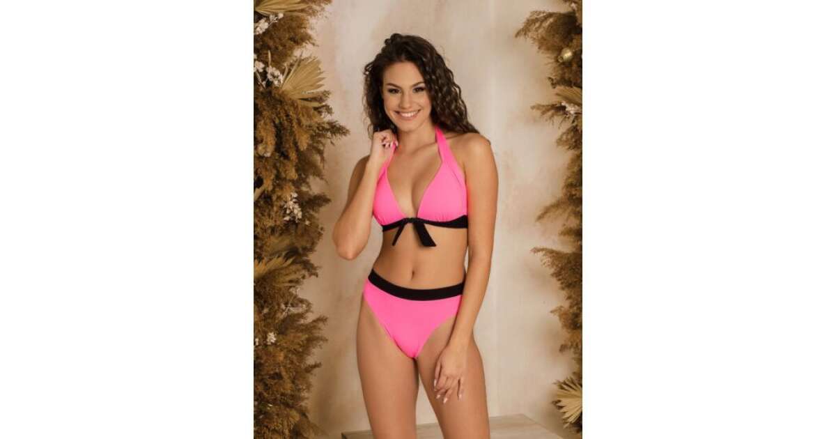 Poppy Naomi Bikini Uv Pink Fekete Pepita Hu