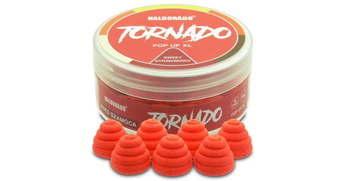 Haldorádó TORNADO Pop Up XL 15 mm Édes Szamóca 30g Pepita hu