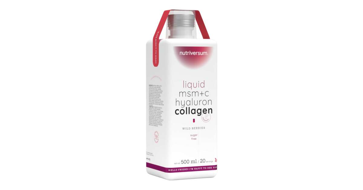 MSM C Hyaluron Collagen Liquid 500 ml erdei gyümölcs Nutriversum