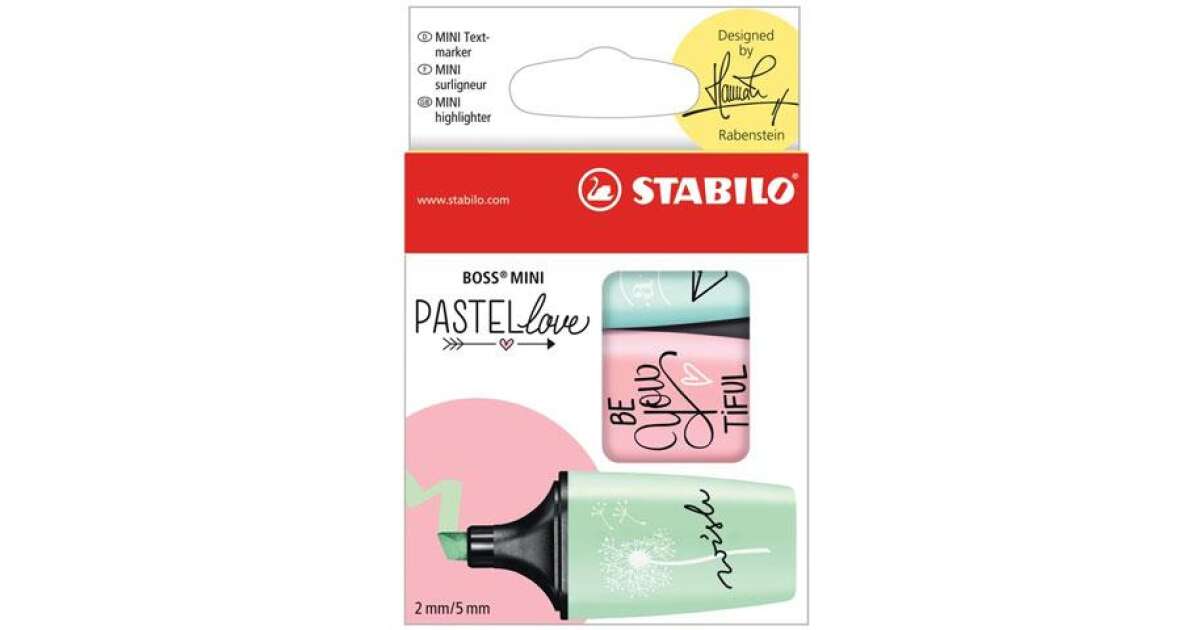 Stabilo Boss Mini Pastellove Sz Vegkiemel Szett Dobozban Db Os