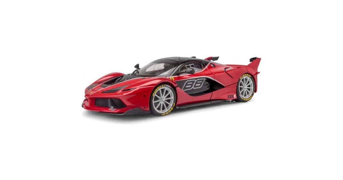 Bburago Ferrari FXX K fém autómodell 1 18 fekete vagy piros Pepita hu