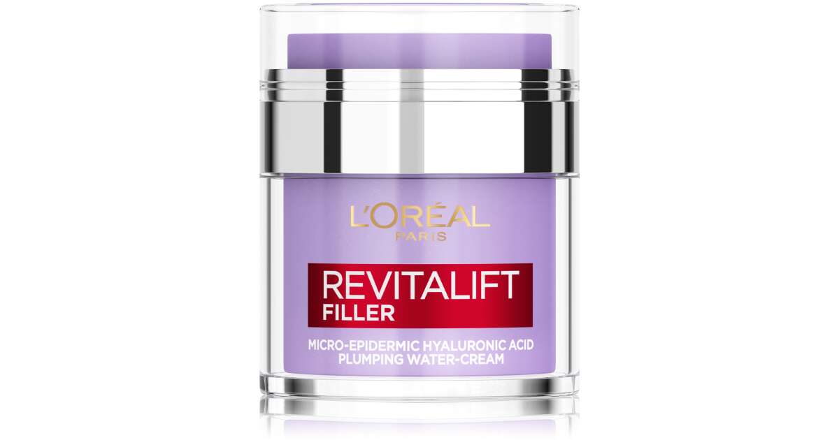 L Oréal Paris Revitalift Filler Cremă de față ușoară presată cu acid