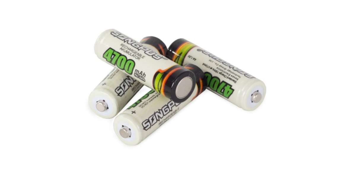 4 db 4700 mAh AA újratölthető elem Pepita hu