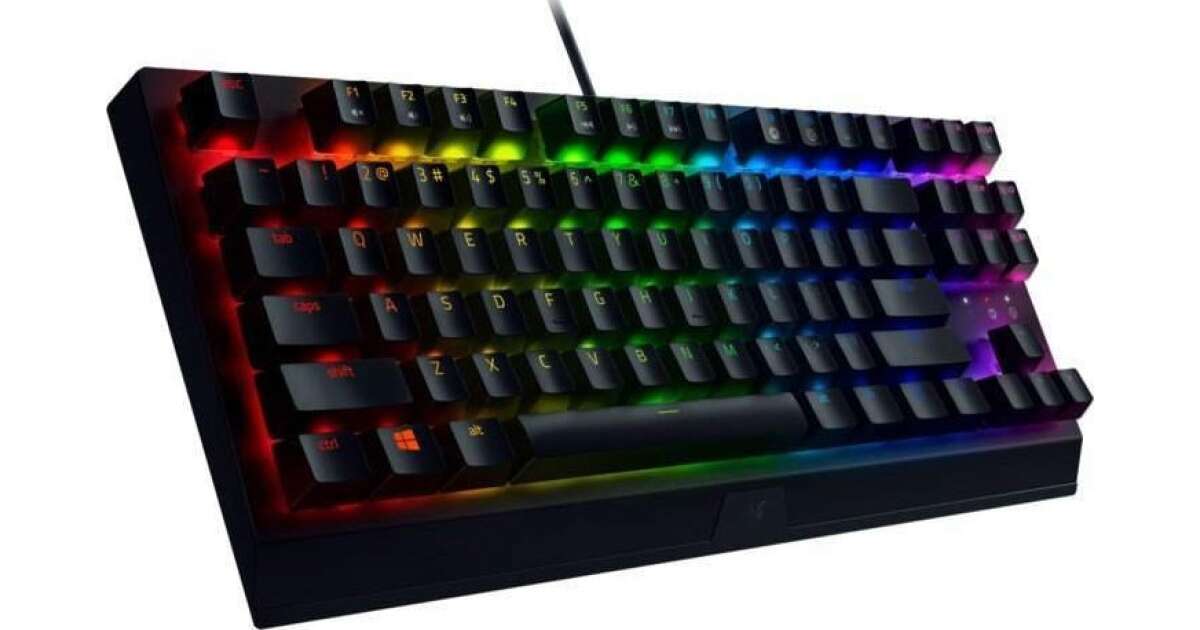 Razer BlackWidow V3 Tenkeyless Yellow Switch USB Gaming Billentyűzet US