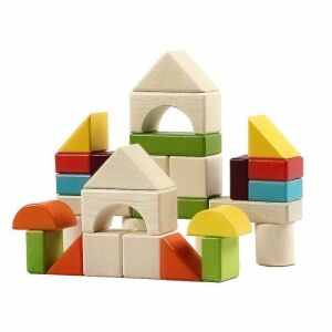 Jucării de construcție din lemn