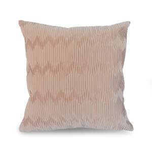 Rózsaszín díszpárnahuzat bordázott mintával, 45x45 cm - SELOWEI