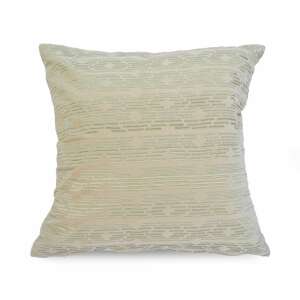 Bézs díszpárnahuzat modern arany mintával - SELOWEI