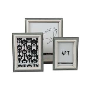Szürke képkeret szett, 3 db, 10x15 cm, modern stílus, Selowei - SELOWEI