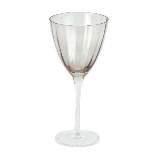 Platinum szürke borospohár, elegáns szárral - SELOWEI