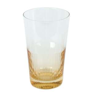 Amarillo long drink pohár, kézzel fújt, átlátszó arany színű, mosogatógépben mosható - Pohár