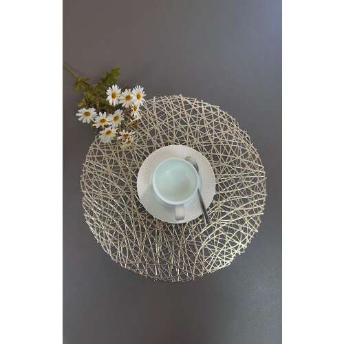 Ezüst színű lyukacsos alátét - kerek 45084041