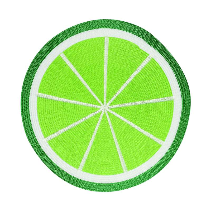 Selowei Lime Tányéralátét - Kerek - 38 cm