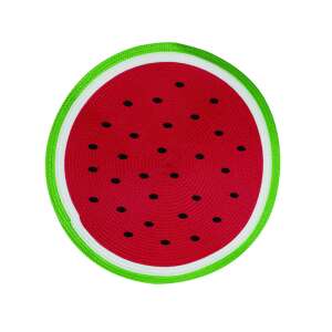 Görögdinnye mintás alátét, kerek, piros, zöld, fehér, konyhai dekoráció, asztalterítés, étkezés, Selowei - SELOWEI