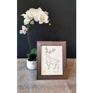 Glamour stílusú képkeret, 15x20 cm, bronz színben, tökéletes otthoni dekorációhoz vagy ajándékba - SELOWEI