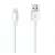 Fehér USB - Lightning töltőkábel, 1 méter hosszú