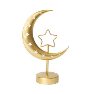 Lullaby - Dekor lámpa, arany hold és csillag dekoratív lámpa - Lullaby
