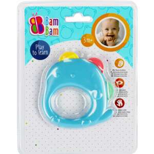Bam Bam Dinoszaurusz baba csörgő, kék dinoszaurusz alakú csörgő babáknak 3+ hónapos kortól - BamBam