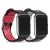Two Kwmobile Silicone Replacement Straps for Willful Smartwatch in Black, Grey and Red