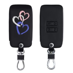Renault 4-Button Car Key Cover - Smart Key, Kwmobile, Multicolor, Eco-leather, 44637.67