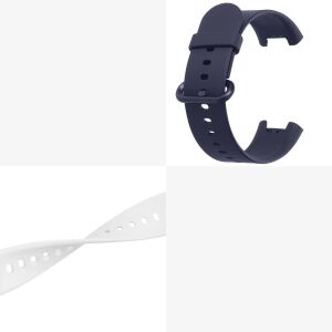 Kwmobile Xiaomi Mi Watch Lite/Redmi Watch Silikónový Remienok Modrý a Biely - Počítače a doplnky