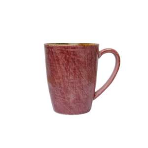 Define rózsaszín kerámia bögre fehér háttérrel - SELOWEI