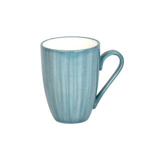 Emerald zöldeskék kerámia bögre fehér háttérrel - SELOWEI