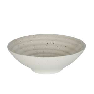 Poppin Mák mintázatú leveses tányér, szürke, 21x21x6.3 cm - SELOWEI