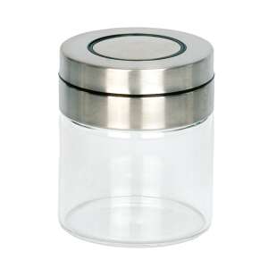 Üveg tároló doboz rozsdamentes acél fedéllel, 400ml - SELOWEI