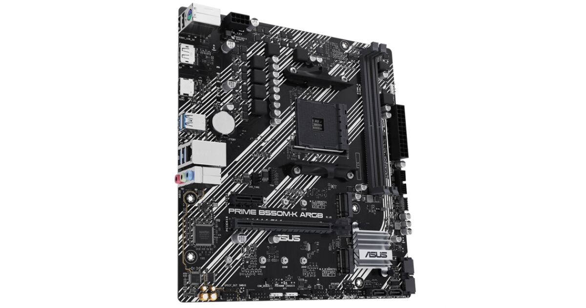 ASUS PRIME B550M-K ARGB AMD B550 AM4 socket Micro ATX