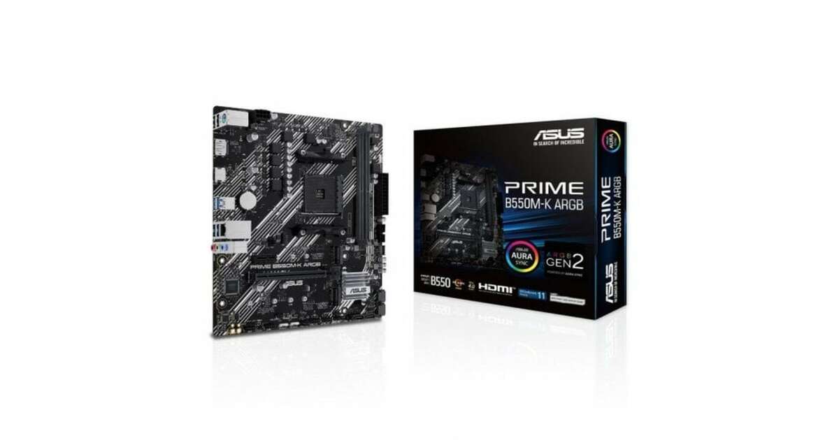 ASUS AMD B550 PRIME B550M-K 箱付き Amazon.com: ASUS Prime B550M-K AMD B550 Socket AM4 Micro ATX