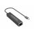 CONCEPTRONIC Adapter USB-C -> RJ45 Gigabit, 2xUSB-C 2xUSB-A czarny 82304199