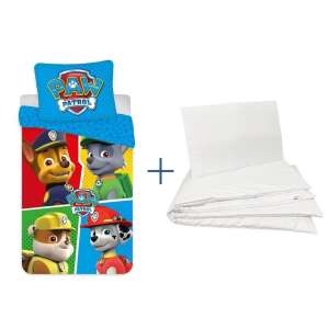 Mancs Őrjárat ovis ágynemű szett kék paw 100x135cm 40x60cm