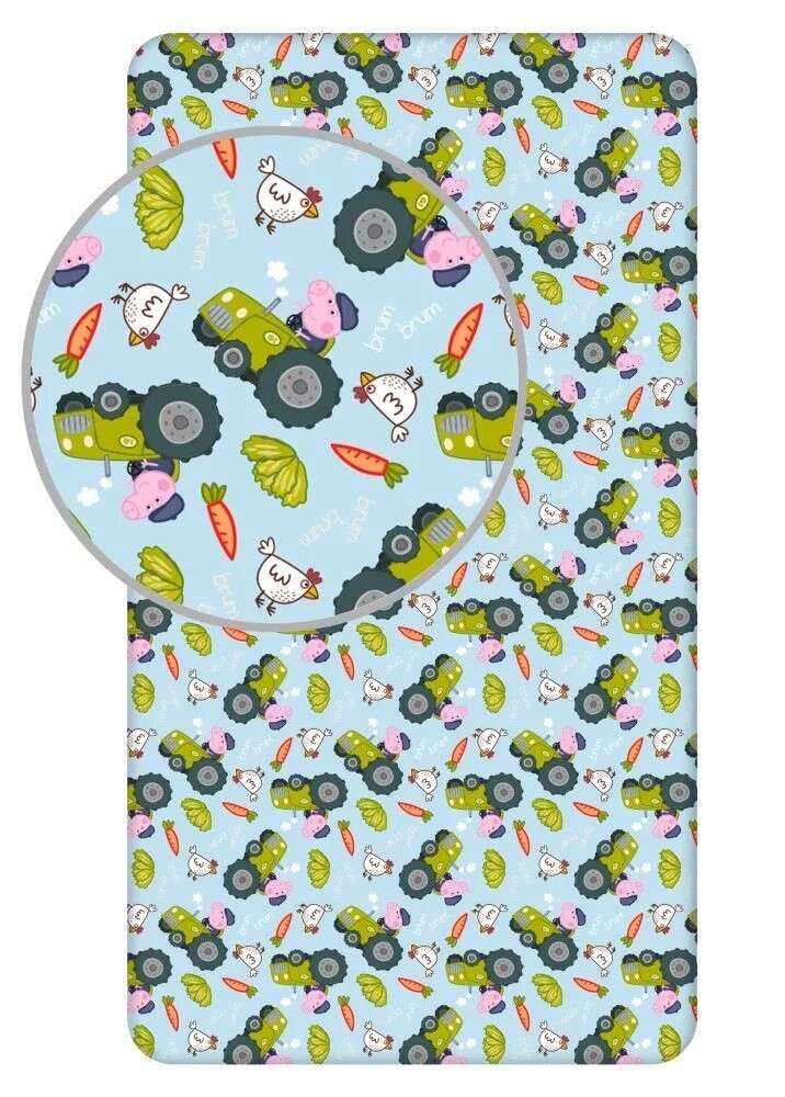 Gumená plachta Peppa Pig Farming 90x200 cm