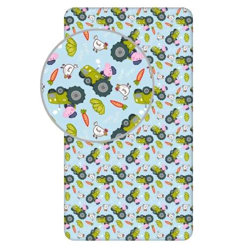 Peppa Pig Tractor Fitted Sheet 90x200cm
