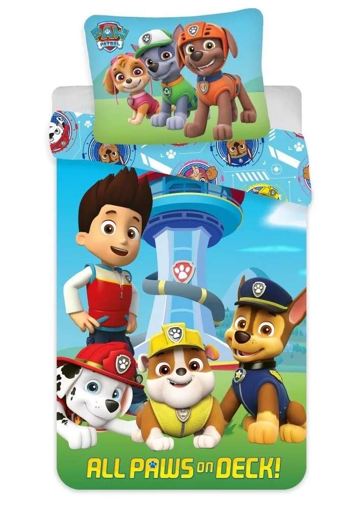 Mancs Őrjárat ágyneműhuzat deck 140x200cm 70x90cm