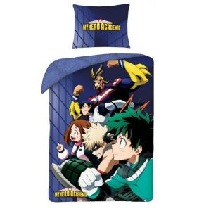 Set de lenjerie de pat My Hero Academia cu Deku, Bakugo, All Might și alte personaje - Lenjerie de pat - tineri și adulți