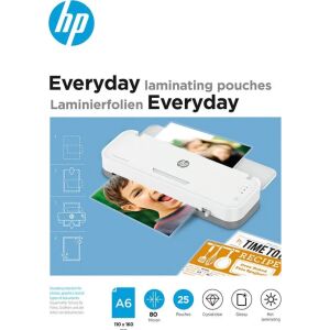 HP Everyday A6 80 Micron Laminating Pouches - 25 Pack - Office accessory