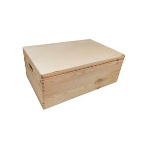 Aufklappbare Aufbewahrungsbox aus Kiefernholz, 40x30x23cm - Lagerung & Organisation