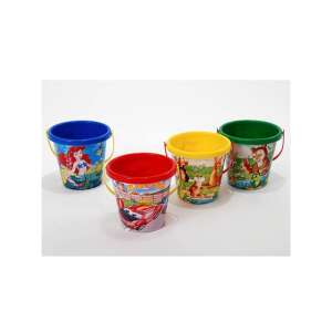 4 db színes műanyag vödör szett gyerekeknek, tökéletes homokozáshoz, különböző rajzfilmfigurákkal - Szabadtéri játék és felszerelés
