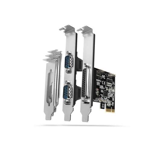 Axagon PCEA-PSN PCI-Express Kártya - 1 Párhuzamos + 2 Soros Port