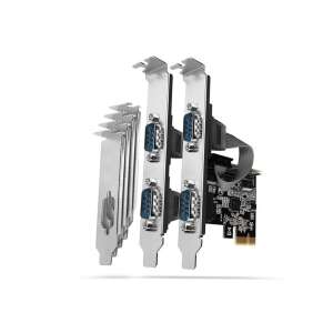 Placa Axagon PCEA-S4N PCI-Express cu 4 porturi seriale, inclusiv suporturi standard și cu profil redus - AXAGON