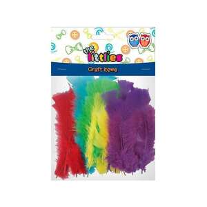 The Littles Craft Items 30er Pack bunte Federn zum Basteln und Dekorieren - Stifte & Bleistifte