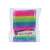Caiet cu plus moale cu arc-curcubeu în ambalaj