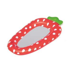 Strawberry inflatable pool float, red with white dots - Bestway Beach mattress