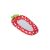 Strawberry inflatable pool float isolated