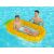 Father and son enjoying pineapple inflatable pool float