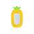 Pineapple inflatable pool float