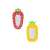 Strawberry and pineapple inflatable pool floats