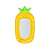 Pineapple inflatable pool float