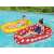 Children using Bestway Sweet Summer Lounge Strawberry and Pineapple inflatable pool floats